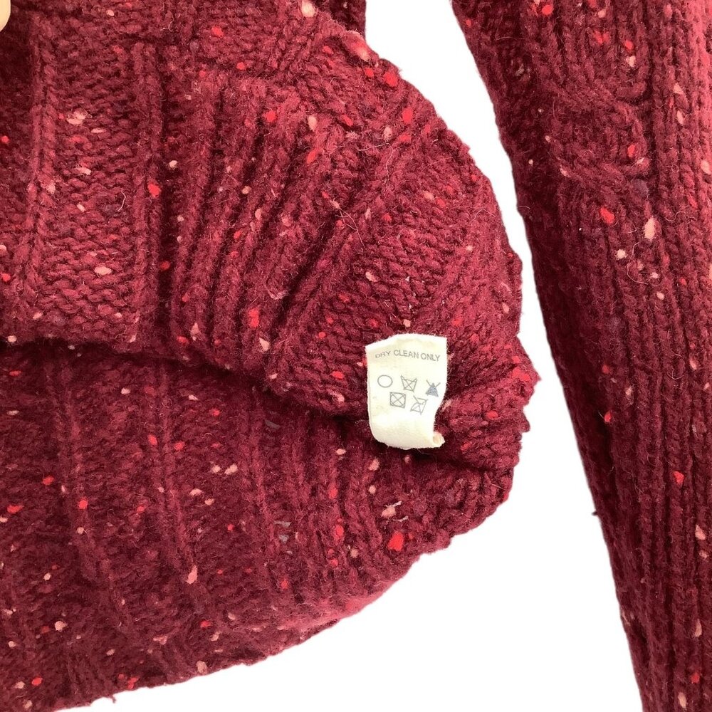 American Eagle Outfitters Women's Wool Blend Cable Knit Cropped Sweater Y2K - Picture 6 of 6
